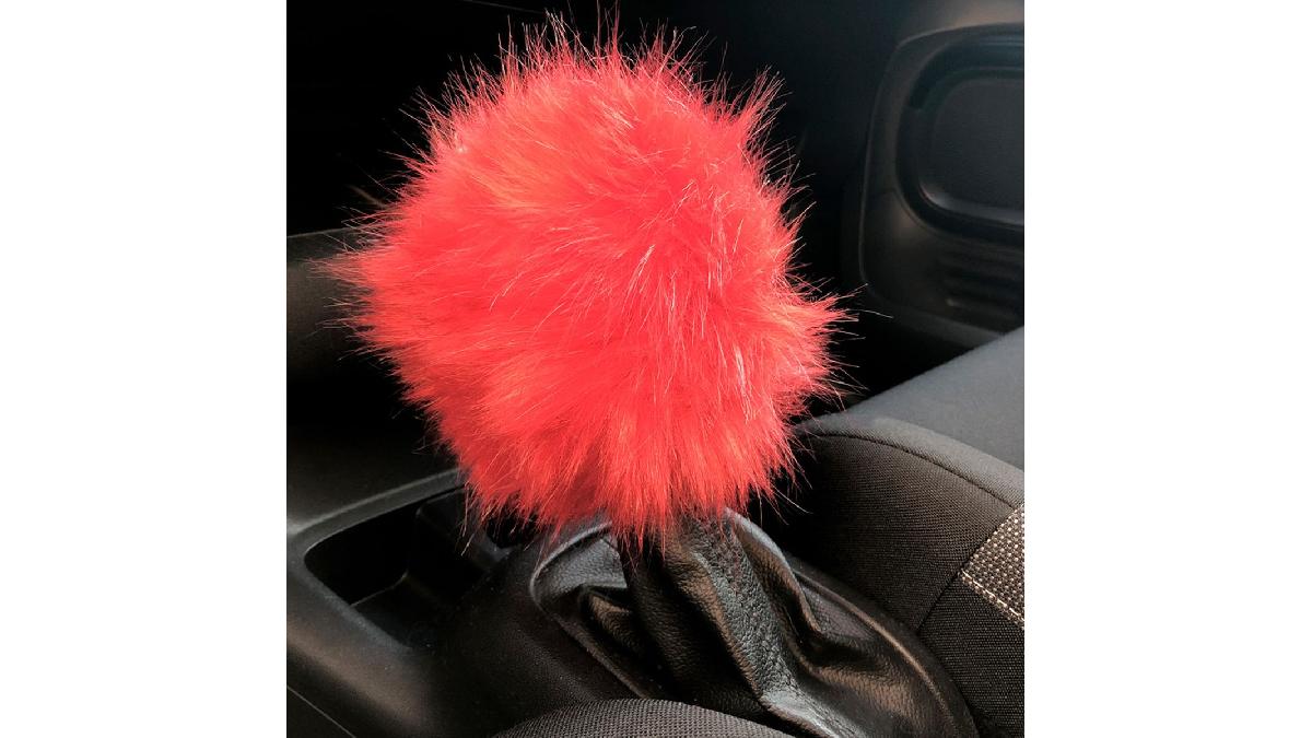 Simoni+Racing+Housse+de+Pommeau+Fluffy+Fur+-+Rouge